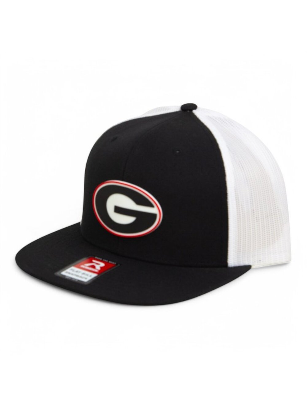 Georgia Bulldogs Power G 3D Wool Blend Flat Bill Hat- Black/ White